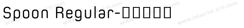 Spoon Regular字体转换